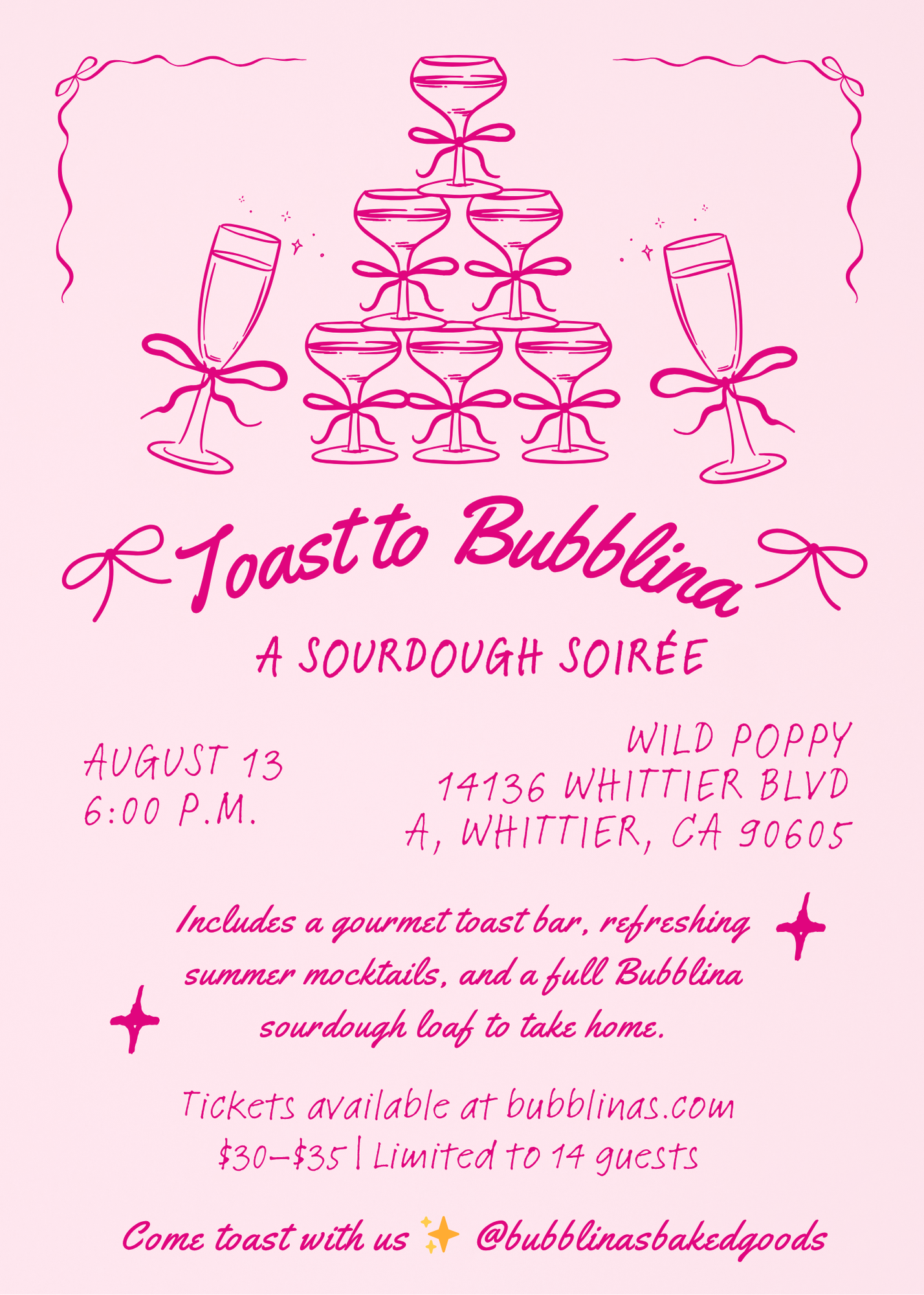 Toast to Bubblina: A Sourdough Soirée